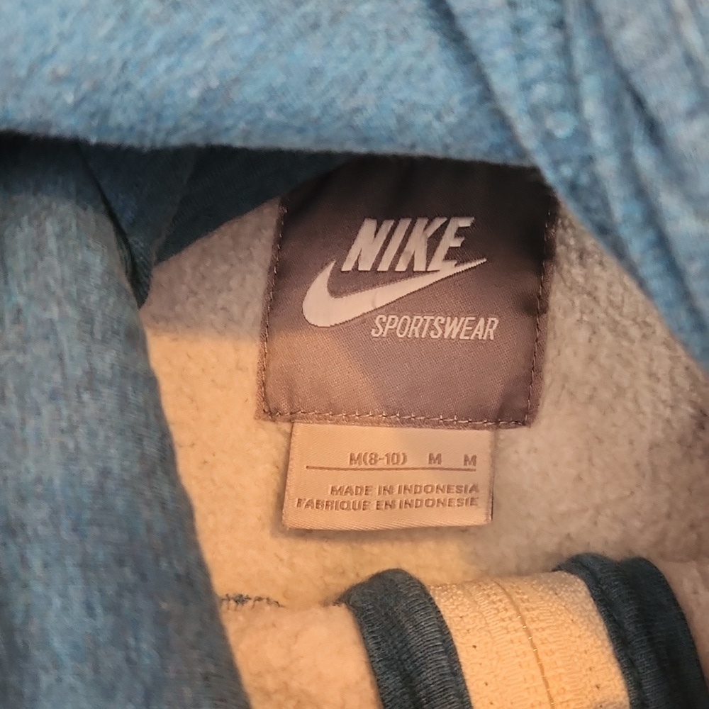Nike Youth Sportswear Blue Zip Hoodie - Picture 3 of 4